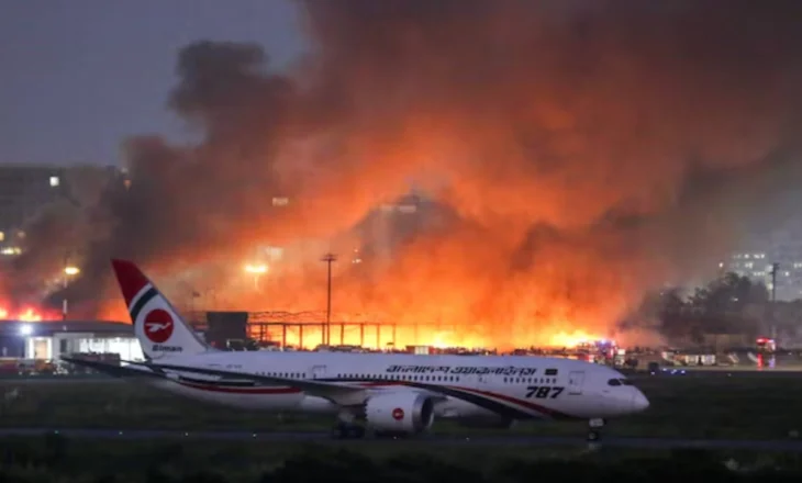 Zjarr në aeroportin e kryeqytetit të Bangladeshit, disa të lënduar, anulohen të gjitha fluturimet
