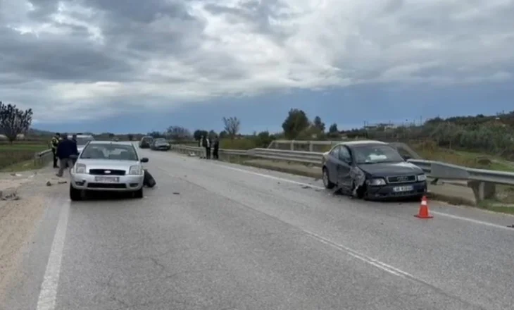 Aksident i trefishtë në aksin Levan – Tepelenë, një i plagosur