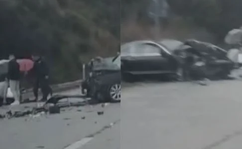 Aksident në aksin Levan-Tepelenë/ Plagosen 2 pasagjerët, ja si paraqitet gjendja e tyre