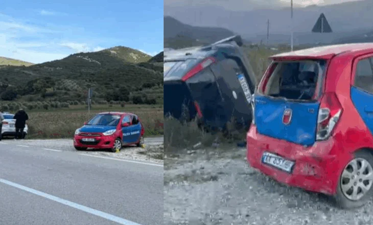 Aksident në Vlorë/ “Ford”-i përplas makinën e Policisë Bashkiake, plagosen dy efektivët