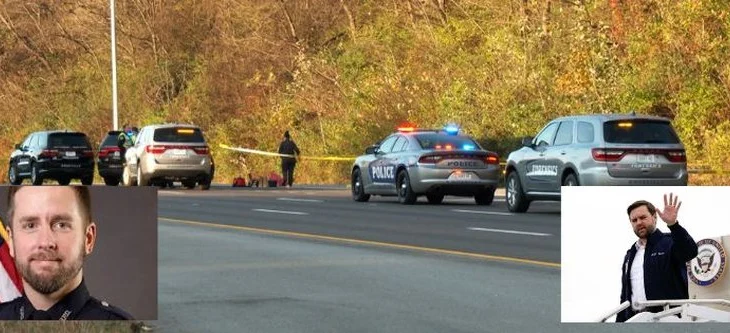 Aksidentohet autokolona e J.D Vance, në gjendje të rëndë një oficer policie