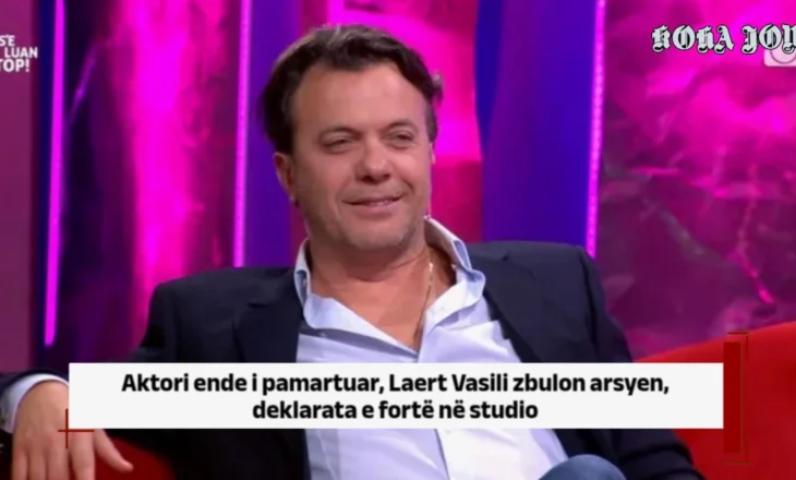 Aktori ende i pamartuar, Laert Vasili zbulon arsyen, deklarata e fortë në studio