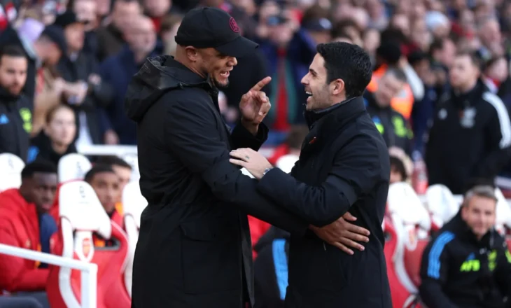 Arsenal vijon sezonin perfekt, por Arteta nuk flet për favoritë, Kompany: Champions nuk vendoset tani