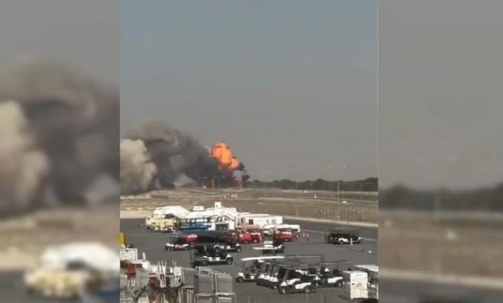 Avioni indian rrëzohet në shfaqjen ajrore në Dubai, vdes piloti