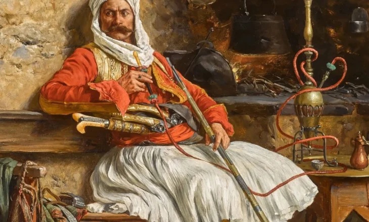 “Bashibozuku duke pushuar”, një shqiptar në tablonë e një mjeshtri serb