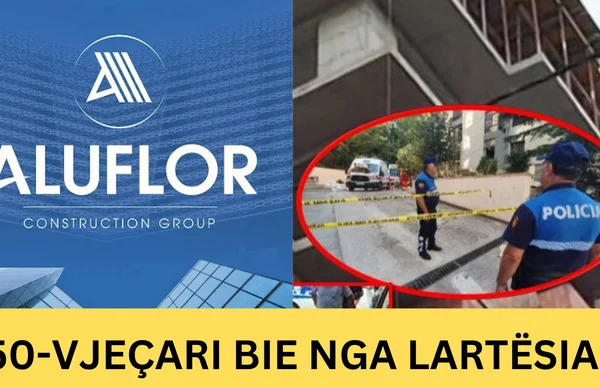 Bie nga lartësia punonjësi i “ALUFLOR”. 50-vjeçari mbahet i intubuar në Spitalin e Traumës