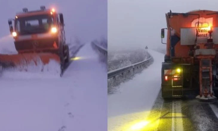 Borë dhe shi gjatë gjithë natës, ja si paraqitet situata e rrugëve në qarkun e Kukësit