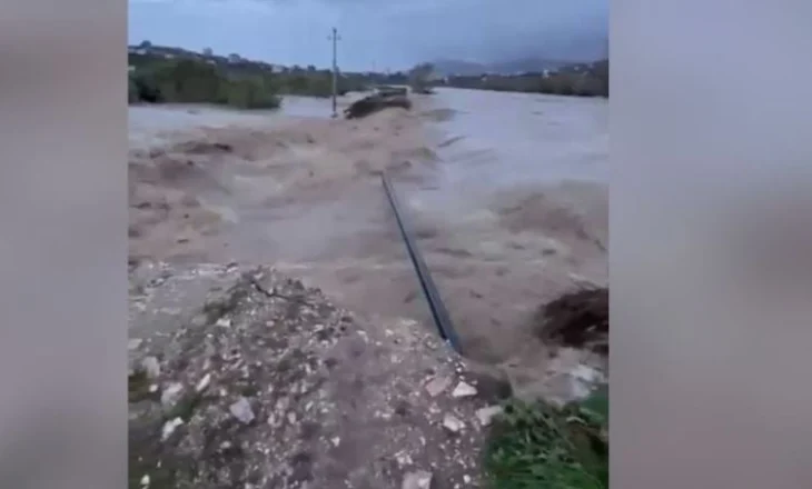 Çahet argjinatura e lumit Bistricë në Çukë të Sarandës, përmbyten disa banesa