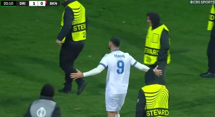 CONFERENCE: Drita në avantazh, goli i Arb Manaj ngre peshë stadiumin (VIDEO)