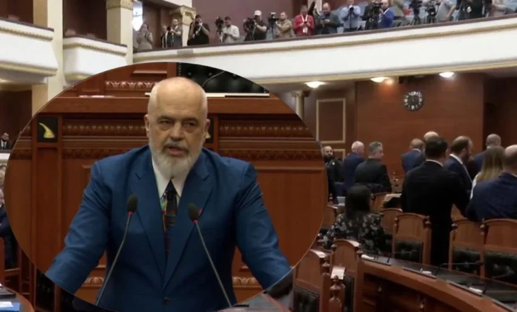 Deputetët e opozitës i kthejnë shpinën sapo merr fjalën, Rama: Më mirë kurrizin se fytyrën, Noka ka monopolin e…