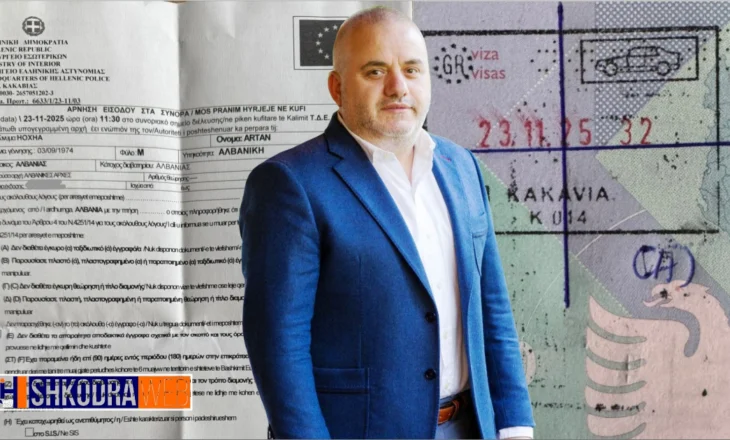 DOKUMENTET – Gazetari Artan Hoxha nuk lejohet të hyjë në Greqi, i komunikohet shpallja “non grata”