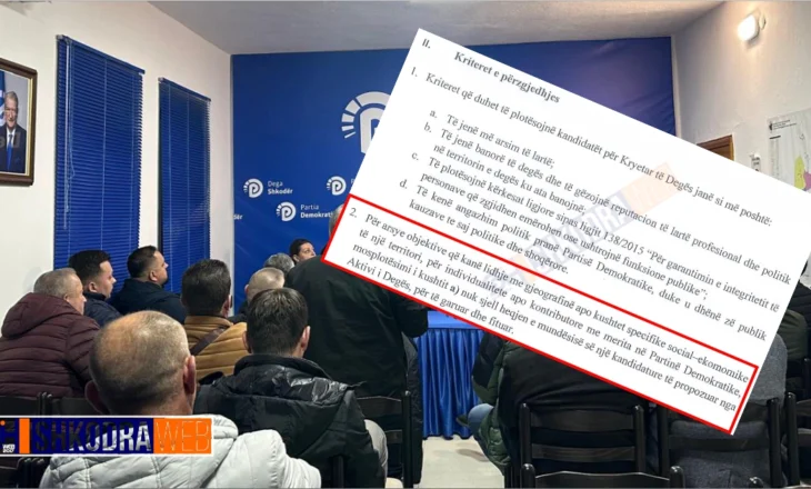 DOKUMENTET – PD hap fushatën e zgjedhjeve në degë, arsimi i lartë nuk është kriter detyrues për kryetarin