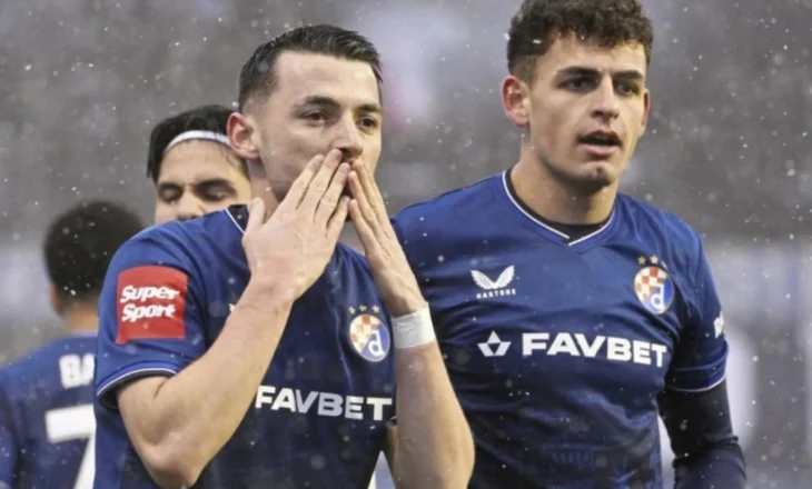 Dygolësh i Arbër Hoxhës, Dinamo Zagreb mposht bindshëm Varazdin