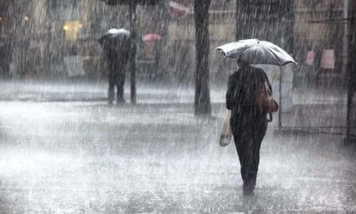 E martë 25 nëntor, mot me shi në të gjithë territorin