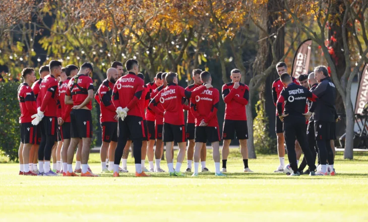 Ekipi kuqezi kryen seancën e parë stërvitore para duelit me Andorrën, mungojnë tre lojtarë