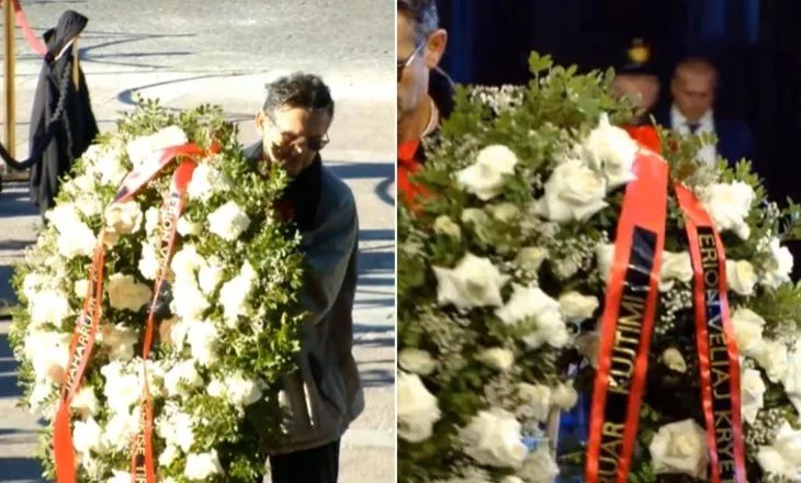 Erion Veliaj ‘nuk harron’ Nanon/ Dërgon nga qelia kurorën me lule në nderim të ish-kryeministrit