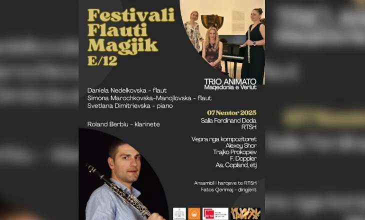 Festivali “Flauti Magjik” edicioni i 12-të në RTSH, në program kompozitorë të mirënjohur botërorë