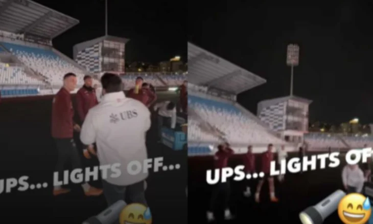 Fiken dritat në “Fadil Vokrri”, Zvicra e kryen stërvitjen në errësirë