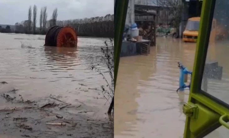Gjithçka nën ujë, përmbytje dhe situatë kritike në Fushë-Mamurras, banorët: Gjendja e rëndë!