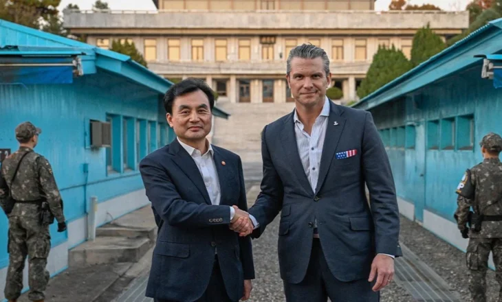 Hegseth viziton zonën e demilitarizuar me Koresë se Jugut dhe asaj të Veriut, ministria koreanojugore e Mbrojtjes: Riafirmojmë bashkëpunimin me SHBA