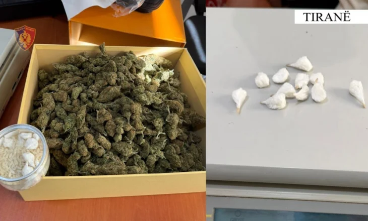 Kapet me 800 gr kanabis dhe kokainë në banesë, pranga 25-vjeçarit në Tiranë