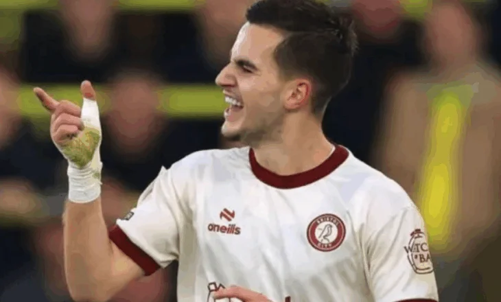 “Këmbëarti” Anis Mehmeti prodhon 3 gola për Bristolin