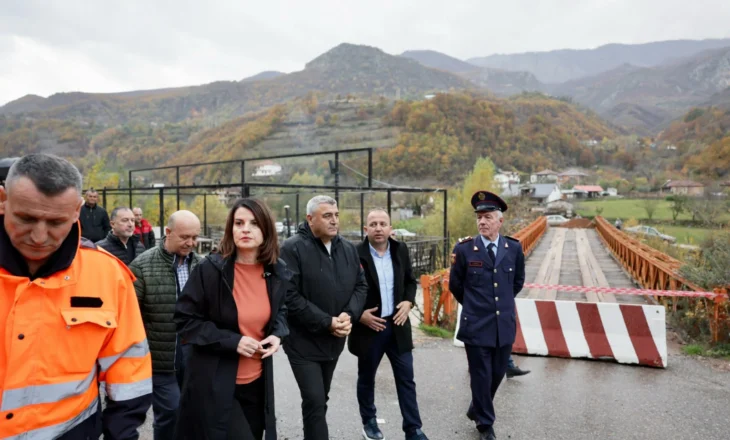 Koçiu inspekton urën e dëmtuar në fshatin Xhyrë: Të gjitha strukturat do jenë në terren për sigurinë e qytetarëve