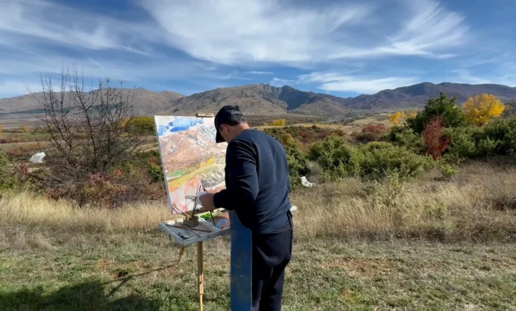 “Kolonia e piktorëve” në Kolonjë, 45 artistë hedhin në telajo peizazhet më të bukura të zonës