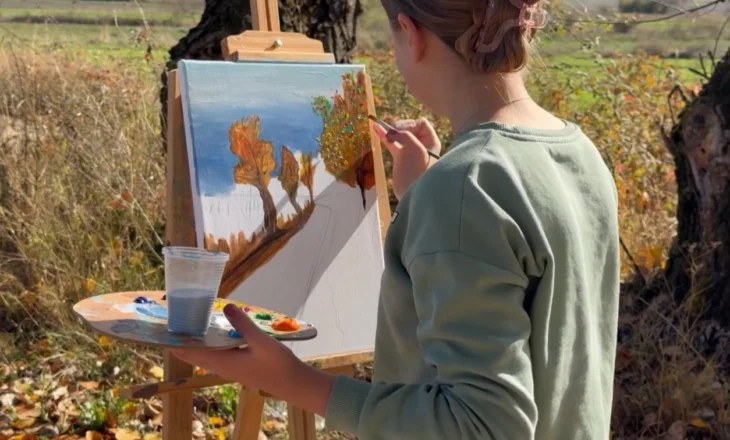 Kolonia e piktorëve të vegjël, punimet do t’i paraqiten publikut në një ekspozitë në qytetin e Ersekës