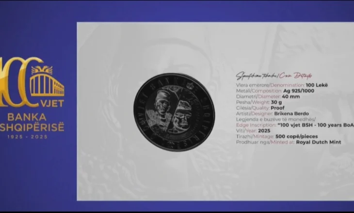 Konferenca për 100-vjetorin e Bankës së Shqipërisë, guvernatori Sejko prezanton monedhën e re