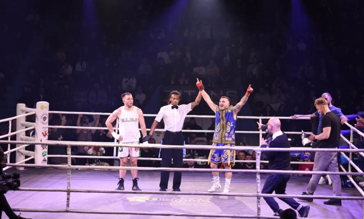 Leo Xhangoli mposht boksierin anglez dhe fiton brezin e artë të “Titans Fight 6”