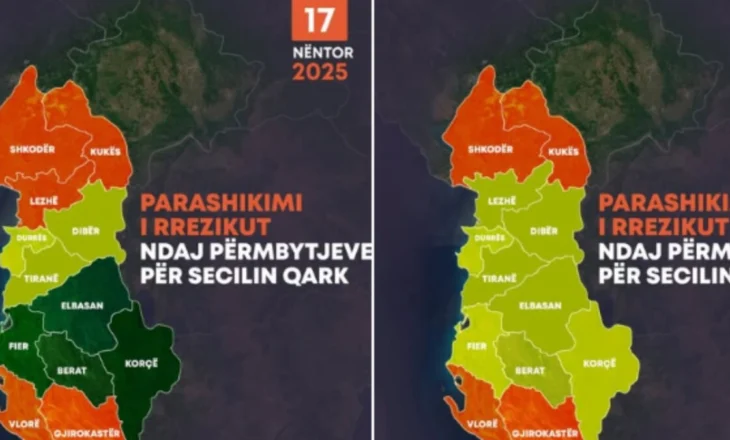 Merrni masat/ Reshje intensive dhe shtrëngata, ja cilat janë qarqet më të rrezikuara këtë javë