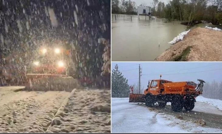 Moti i keq në Shqipëri/ Shiu i lë vendin borës, zbardhet Korça, Dibra dhe Thethi. Ulet niveli i Semanit dhe Vjosës