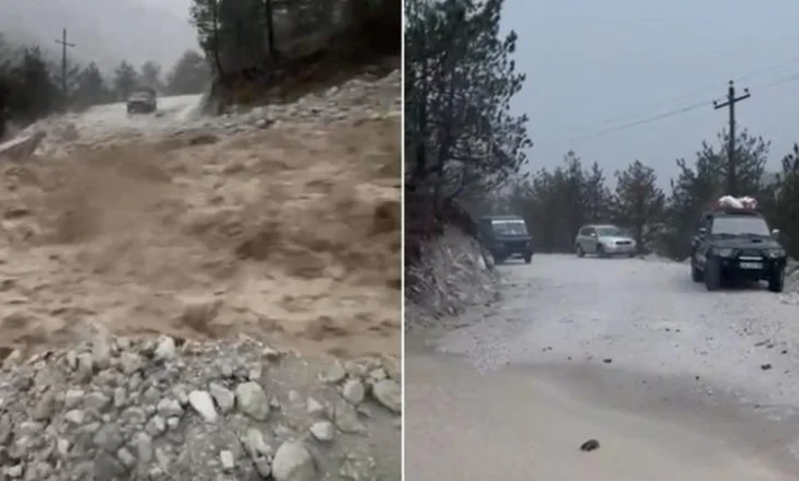 Moti i keq prek Shqipërinë! Shkodra shënon incidentin e parë, shembet masivi me inerte, bllokohen 5 makina dhe 9 persona