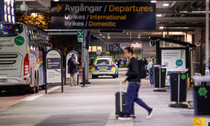 Ndalen fluturimet në aeroportin e dytë më të madh në Suedi për shkak të dronëve