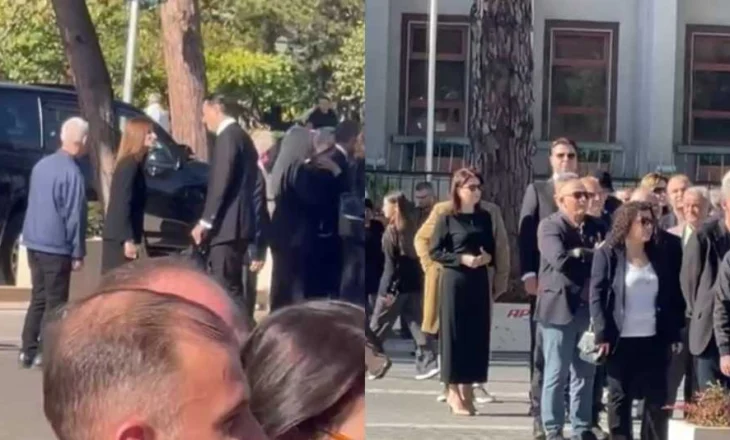 Ndarja nga jeta e Fatos Nanos, Lulzim Basha pret në radhë për të kryer homazhe