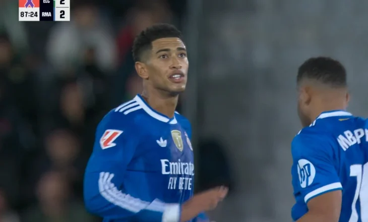 Një pjesë e dytë fantastike, Bellingham shpëton Realin nga humbja dhe i mban në vendin e parë (video)