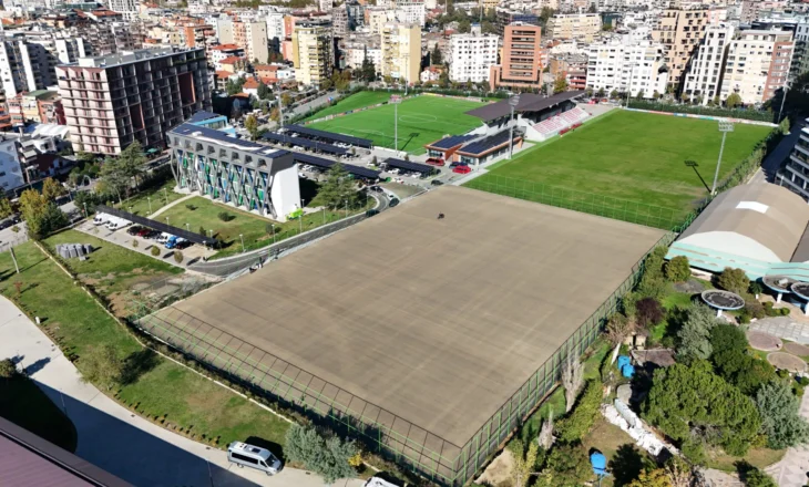 Një tjetër fushë futbolli po i shtohet Tiranës, punimet në Shtëpinë e Futbollit hyjnë në fazën finale