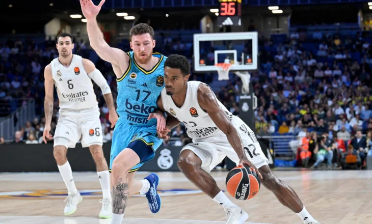 Një trio surprizë në krye të Euroleague, Real Madrid shpartallon kampionët e Fenerbahce