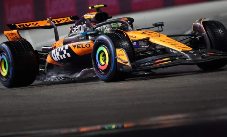 Norris siguron “pole position” mes shiut në Las Vegas, ndjek Verstappen, dobët Piastri, Hamilton i fundit