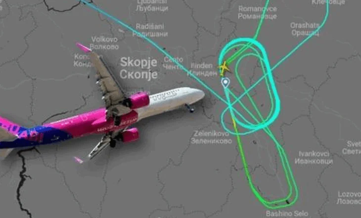 PANIK në ajër! Avioni i ‘Wizz Air’ bllokohet në ajër për 2 orë, pasagjerët rrotullohen 17 herë mbi aeroport, devijon në Kosovë