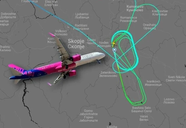 Panik te pasagjerët, avioni u përpoq 2 orë të ulej në Shkup, përfundoi në Prishtinë