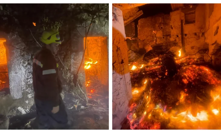 Përfshihet nga flakët banesa në Shkodër, shkrumbohet tërësisht shtëpia