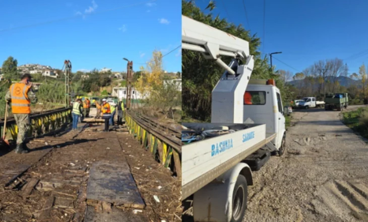 Përmirësohet situata nga reshjet në Sarandë, nis puna për riparimin e dëmeve në argjinaturën e basenit të lumit Bistrica