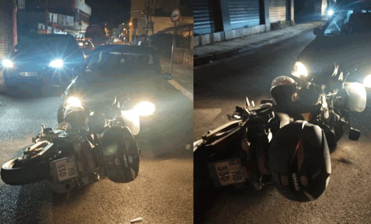 Përplasi motorin me të cilin po udhëtonin dy policët në detyrë, shoferi 33-vjeçar ishte në gjendje të dehur