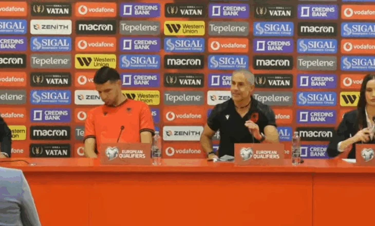 Prag Anglia/ Konferencë shtypi e Silvinjos dhe kapitenit Gjimshiti (Live)