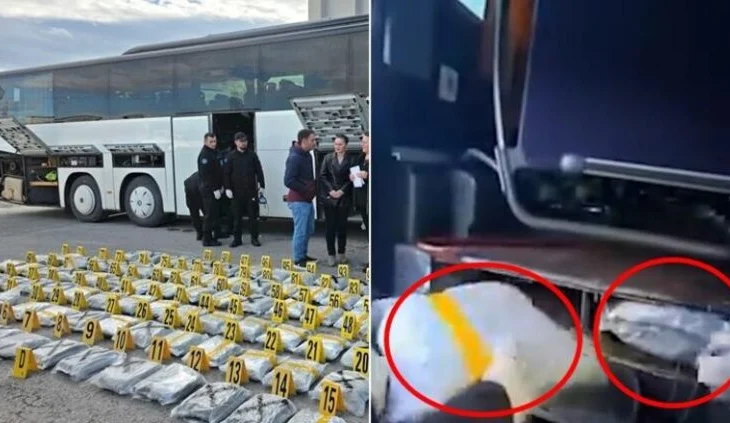 Prizren/ Kapet autobusi me 120 kg kanabis i nisur nga Shqipëria