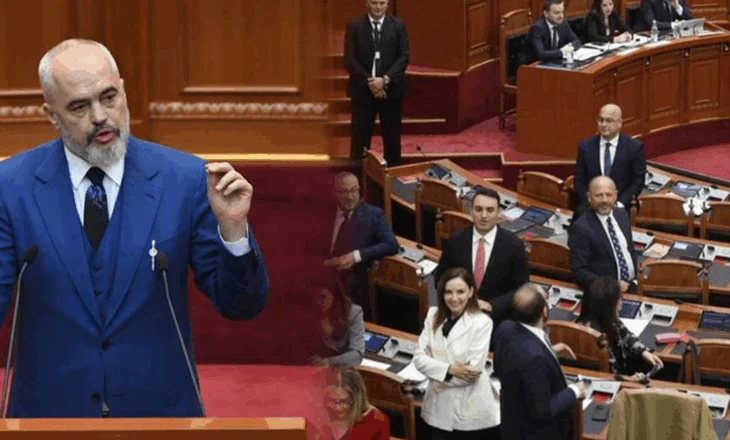 Rama flet në Kuvend, opozita i kthen shpinën