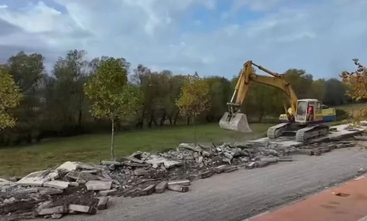Rama ndan pamje nga kantieri i punës në Shkodër: Ndërhyrje dinjitoze që transformon zonën