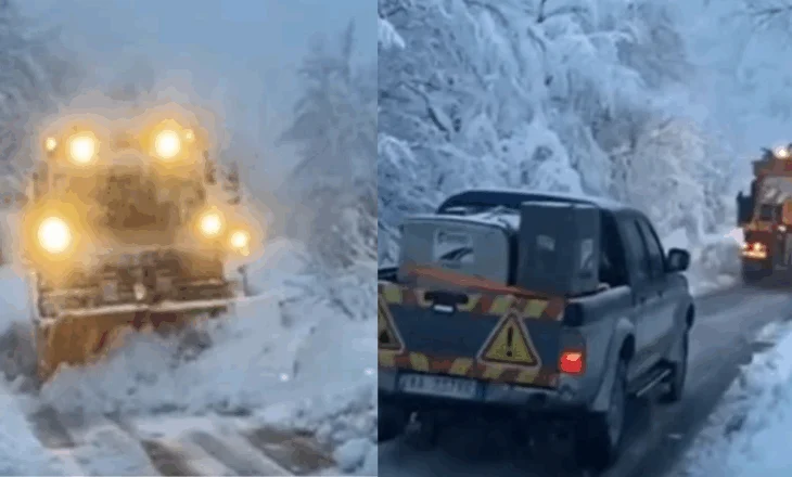 Reshjet e dëborës në aksin Qafë Thore-Theth, Rama publikon pamjet: Vijon puna për pastrimin e rrugës